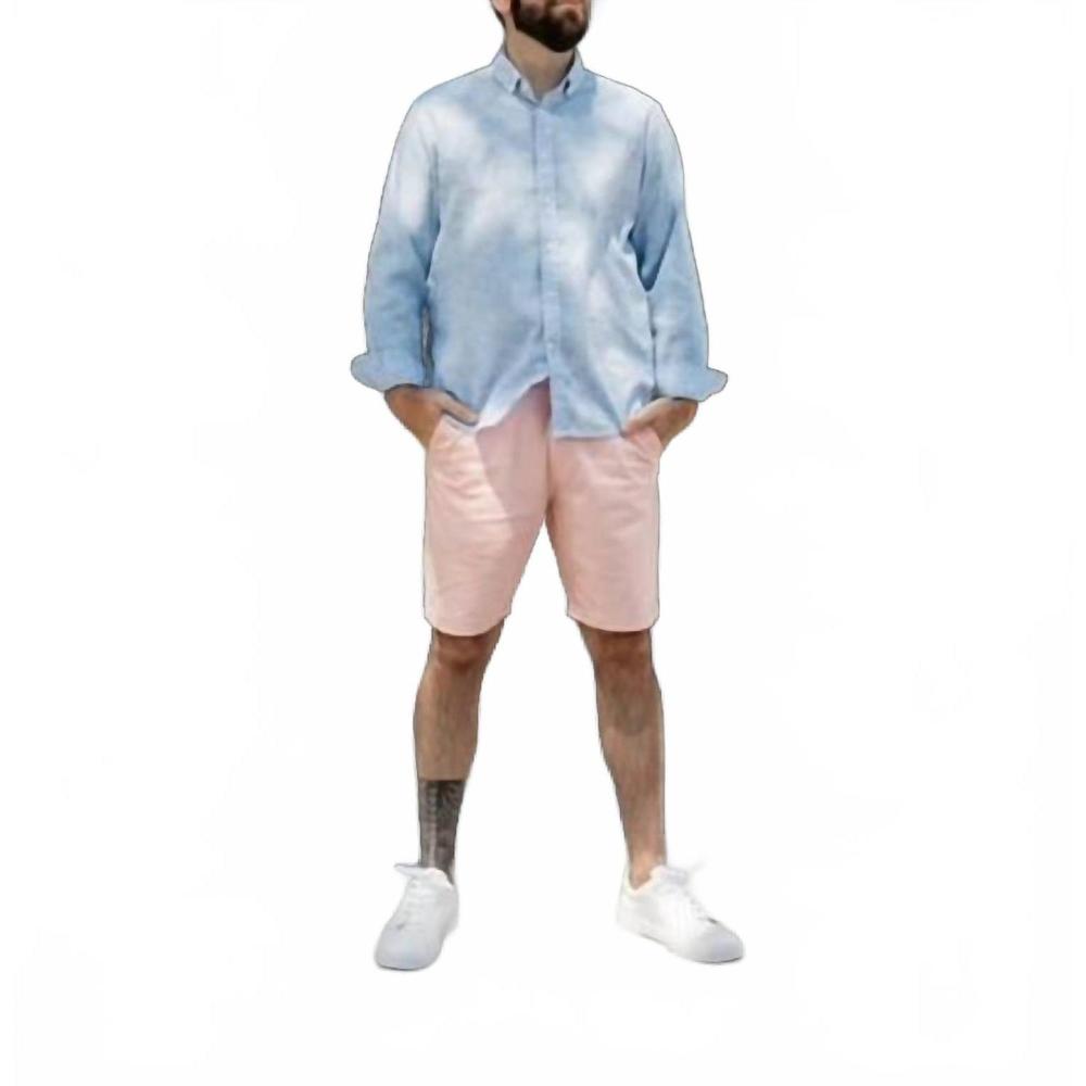 NEW 98 COAST AV. linen look shirt in light blue
